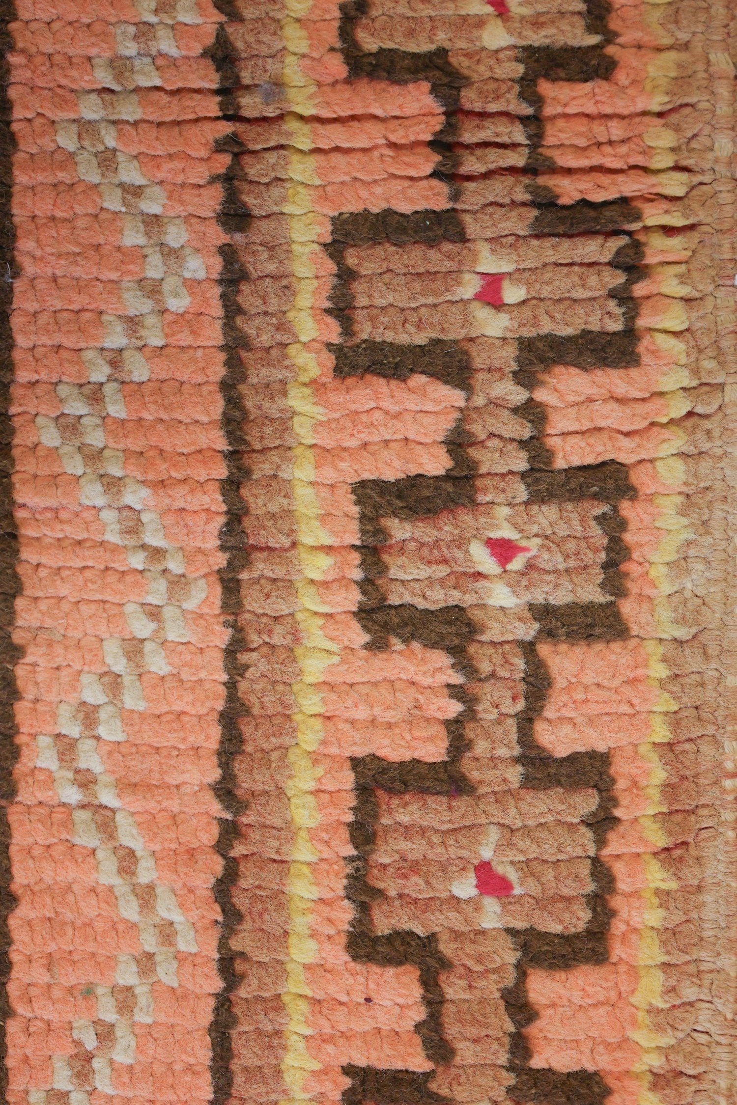 Vintage Berber Handwoven Tribal Rug, J74095