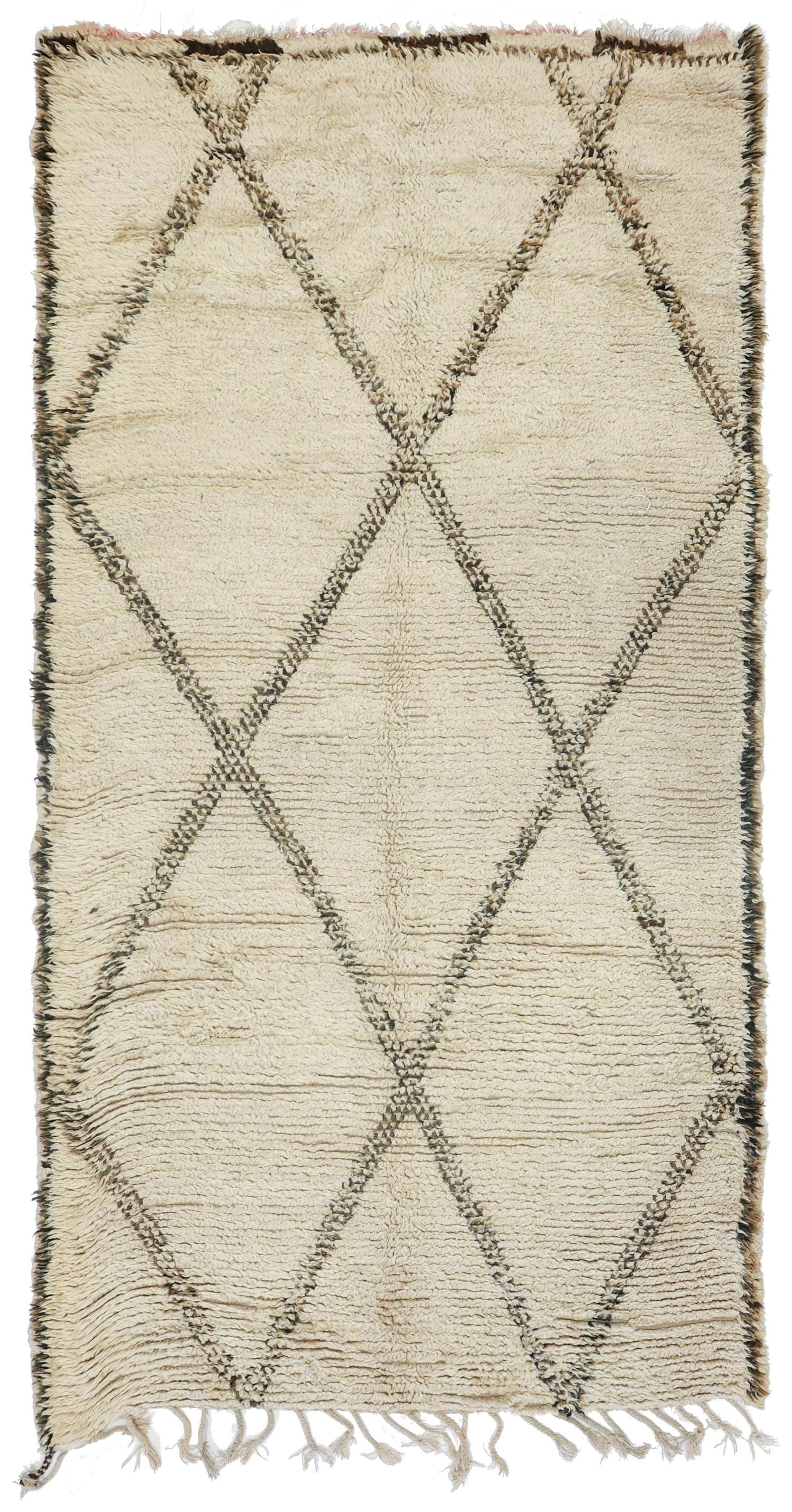 Vintage Berber Handwoven Tribal Rug