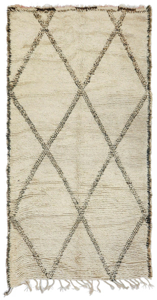 Vintage Berber Handwoven Tribal Rug