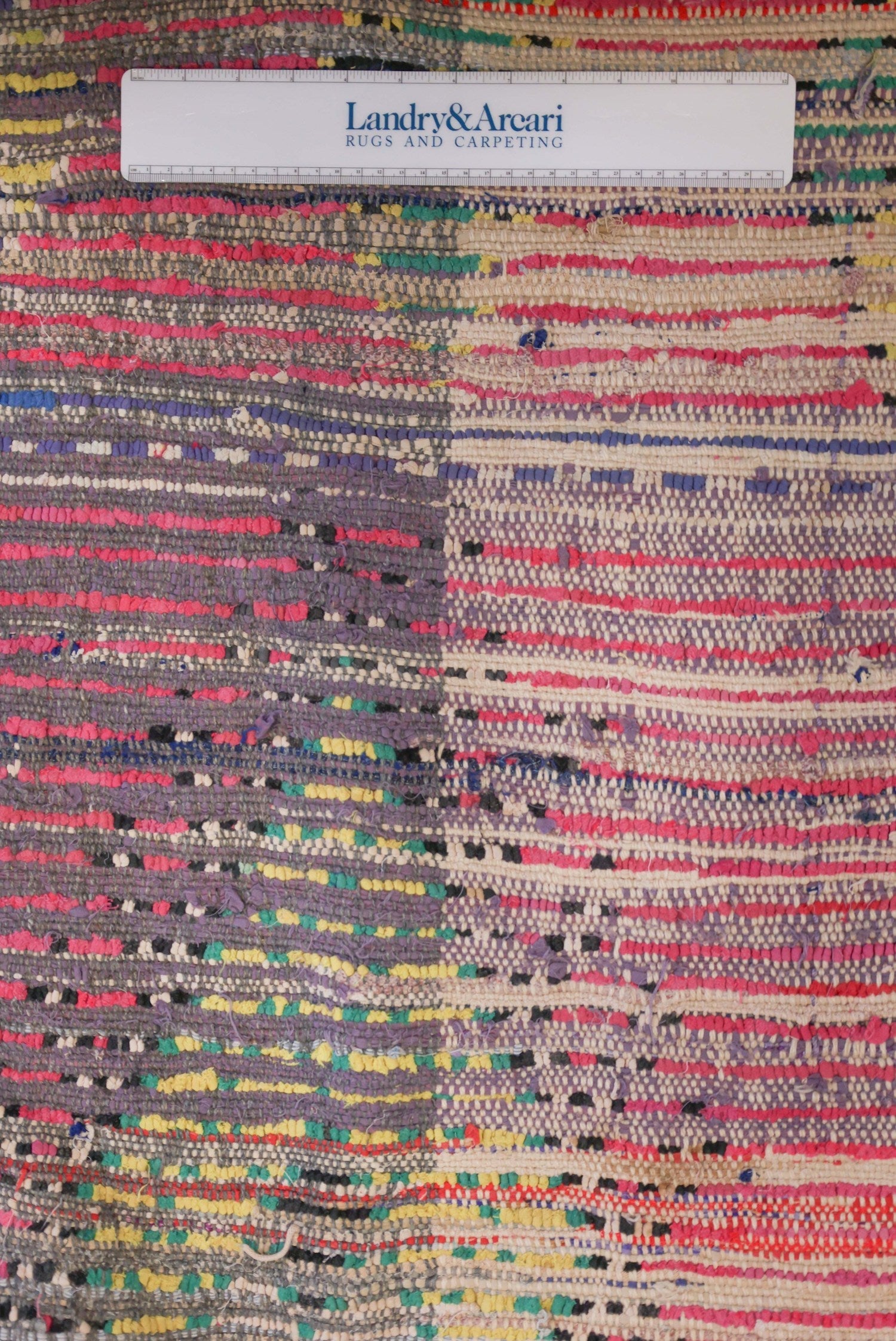 Vintage Berber Handwoven Tribal Rug, j74152