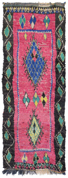 Vintage Berber Handwoven Tribal Rug