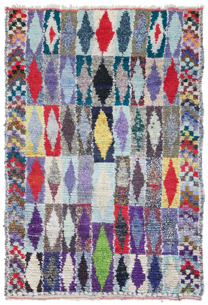 Vintage Berber Handwoven Tribal Rug