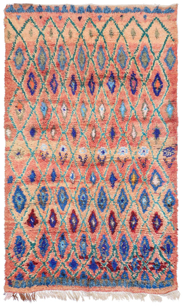 Vintage Berber Handwoven Tribal Rug