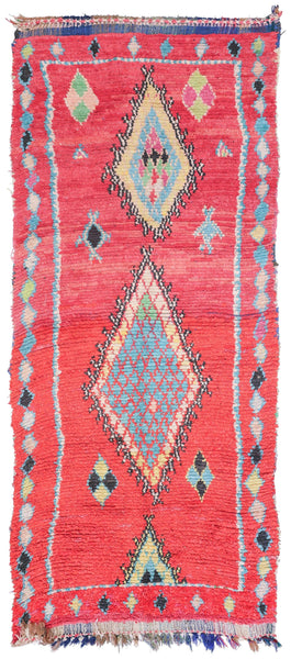 Vintage Berber Handwoven Tribal Rug