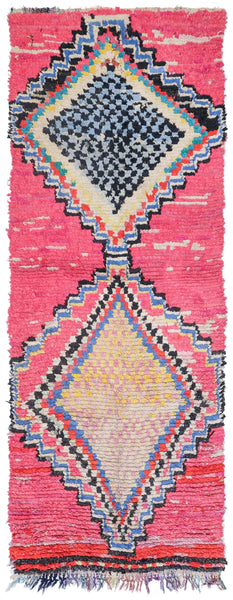 Vintage Berber Handwoven Tribal Rug