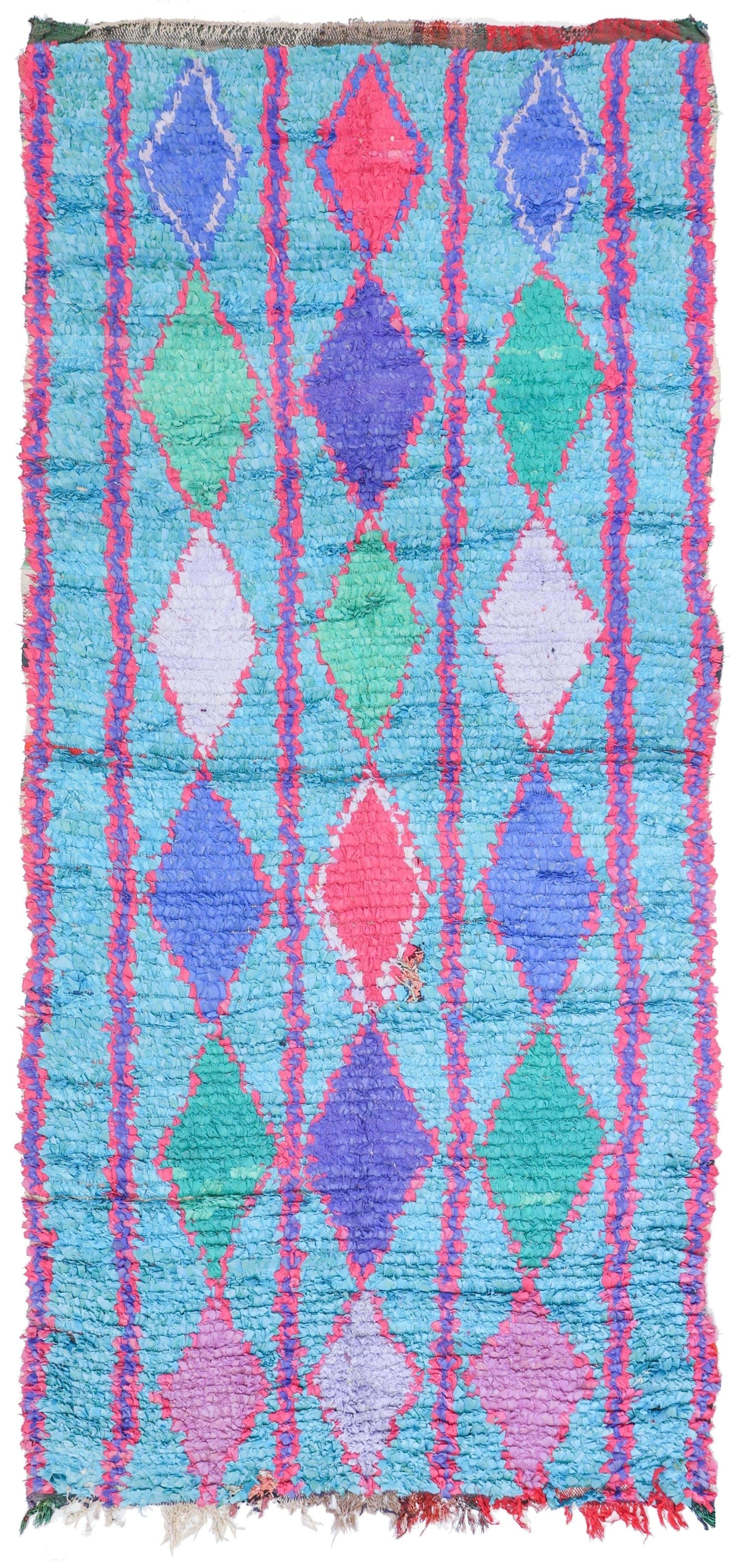 Vintage Berber Handwoven Tribal Rug