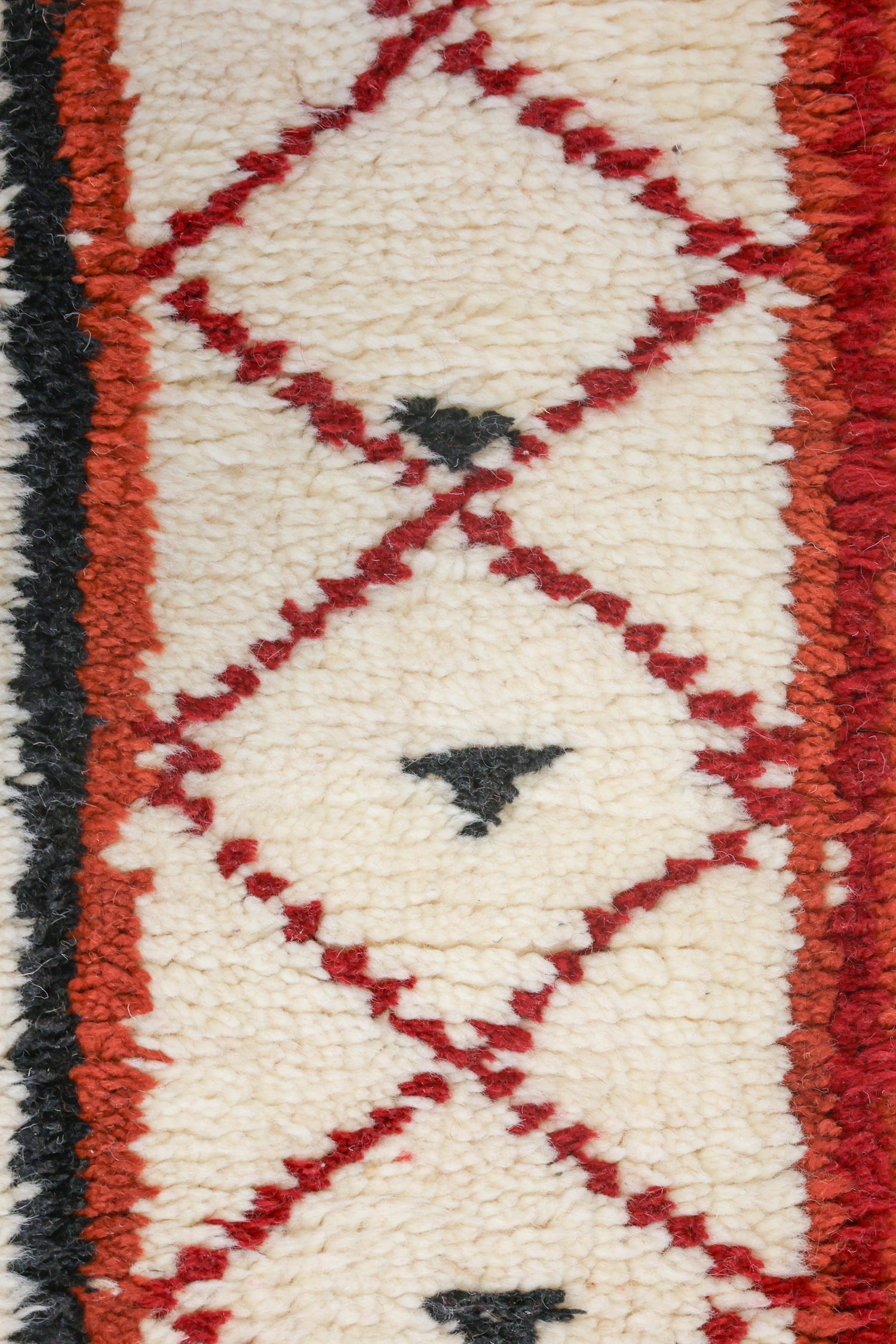 Vintage Berber Handwoven Tribal Rug, j74166