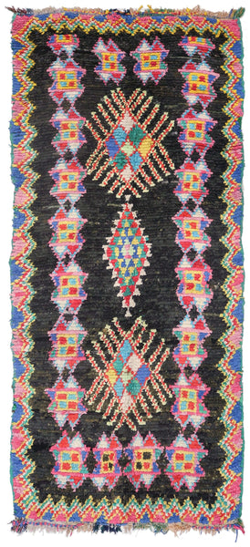 Vintage Berber Handwoven Tribal Rug