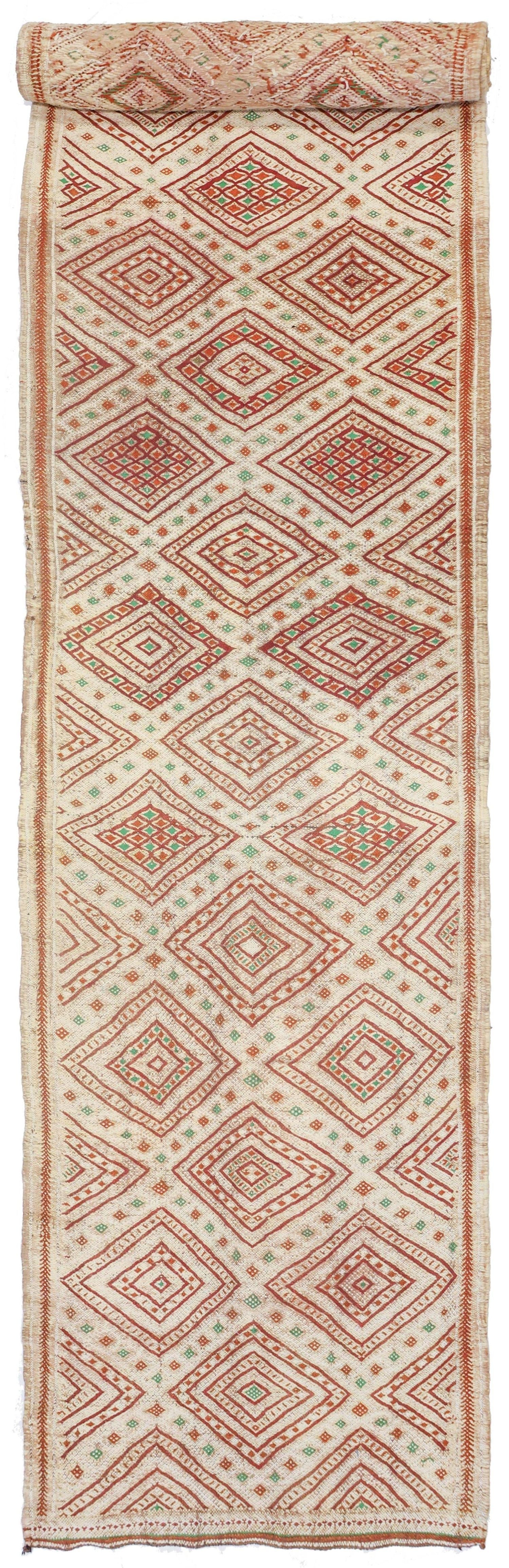 Vintage Berber Handwoven Tribal Rug