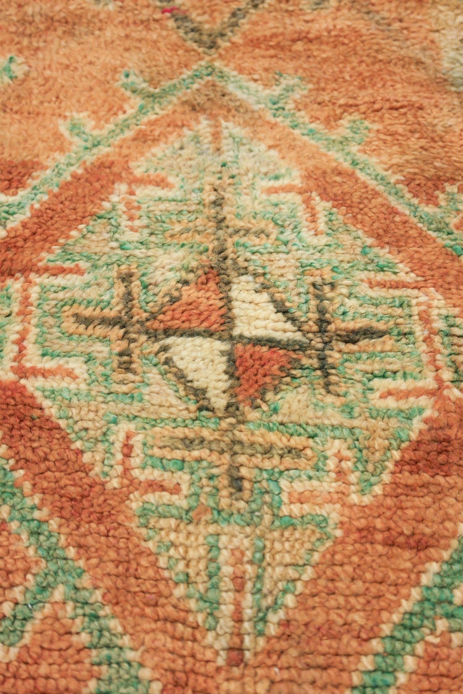 Vintage Berber Handwoven Tribal Rug, J75022