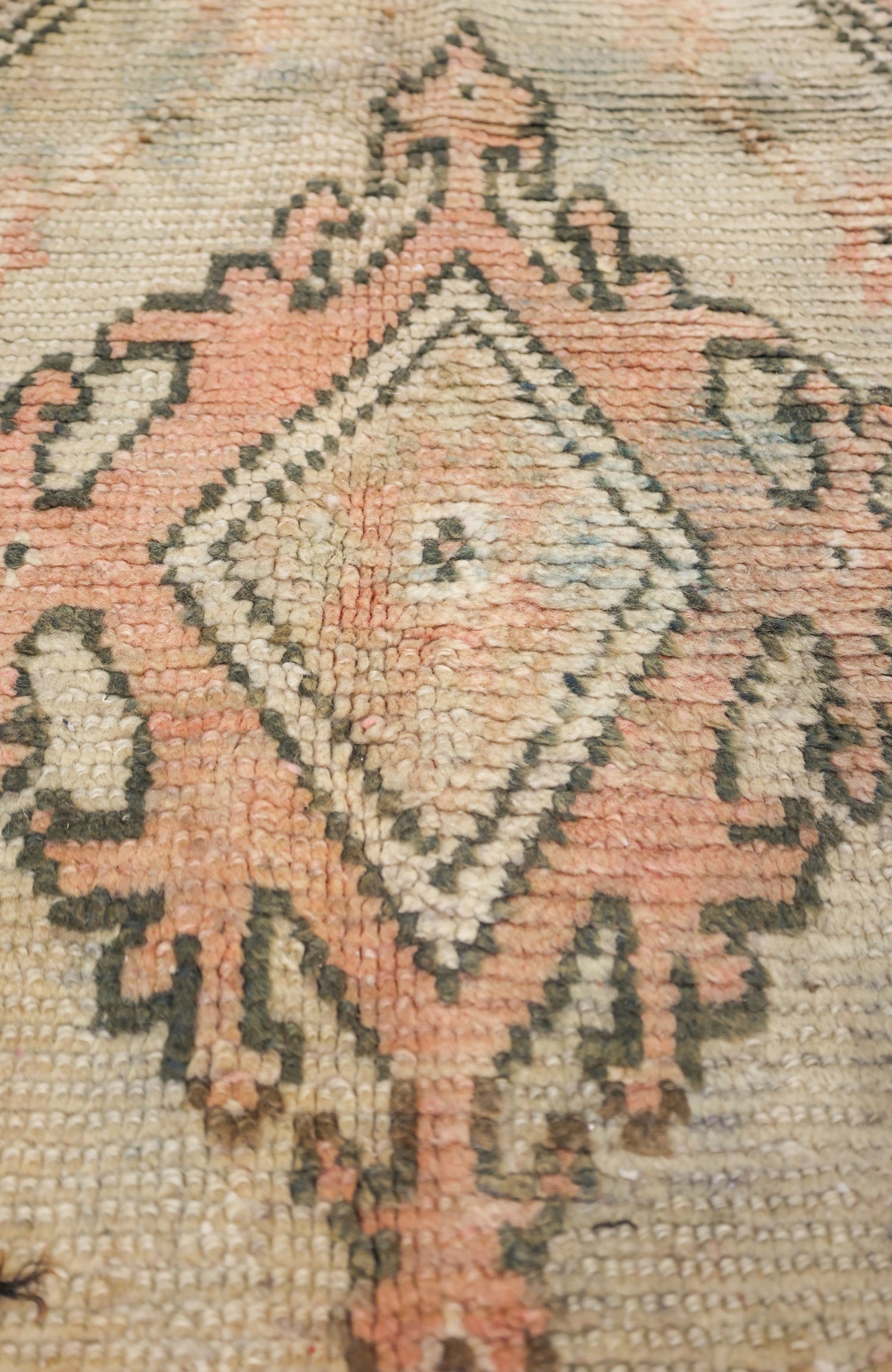 Vintage Berber Handwoven Tribal Rug, J75028