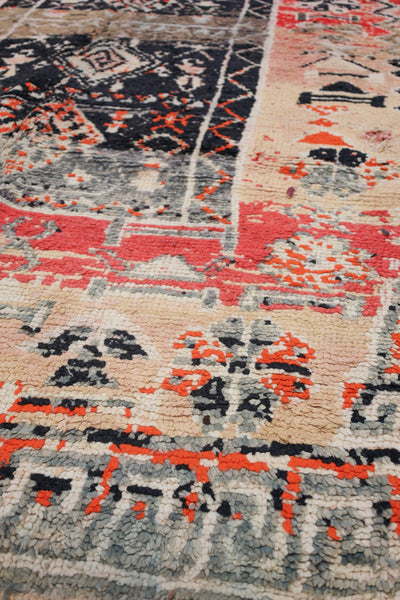 Vintage Berber Handwoven Tribal Rug, J75029