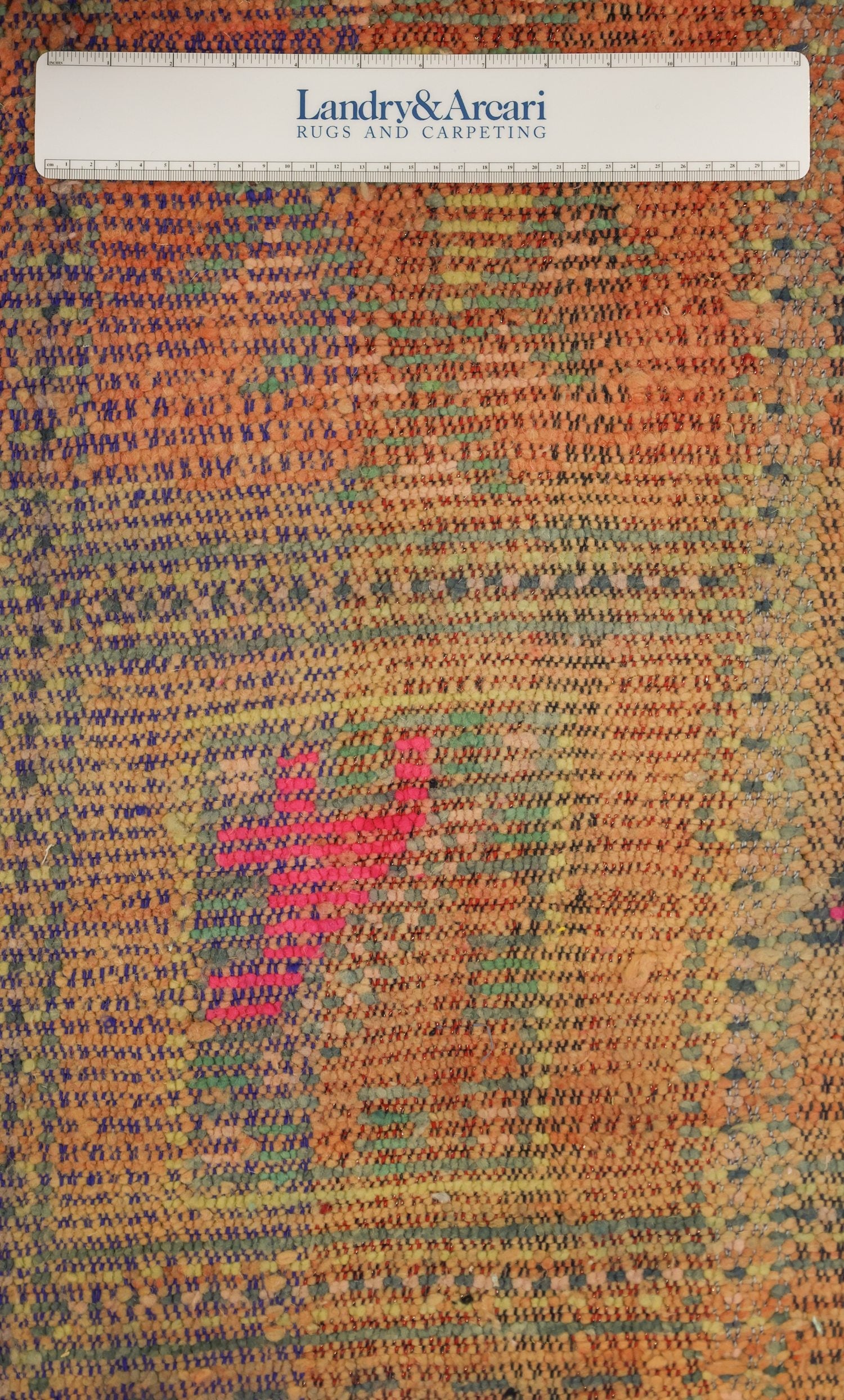 Vintage Berber Handwoven Tribal Rug, J75031