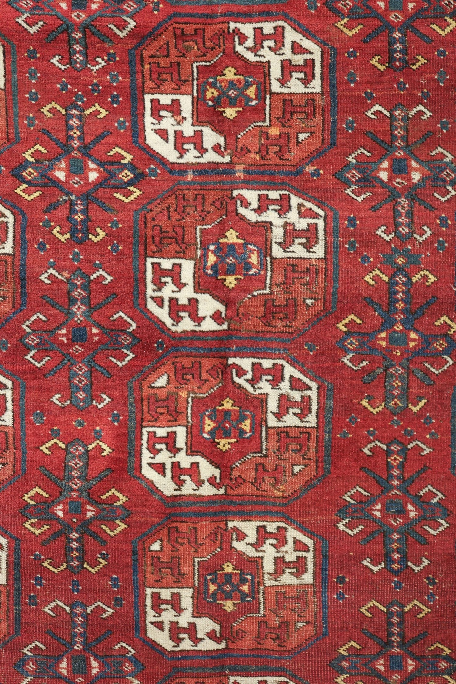 Antique Beshir Handwoven Tribal Rug, J76478