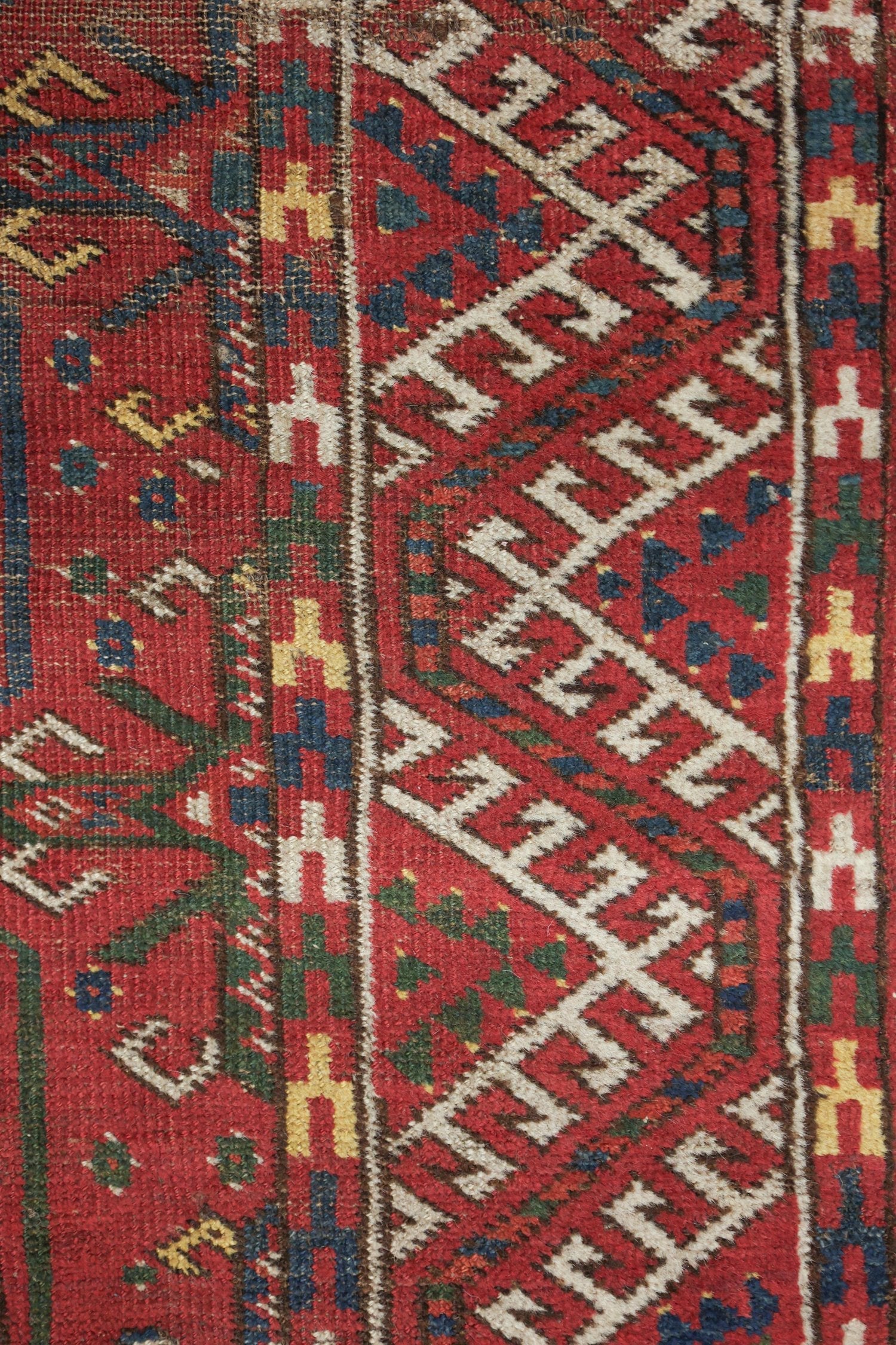 Antique Beshir Handwoven Tribal Rug, J76478