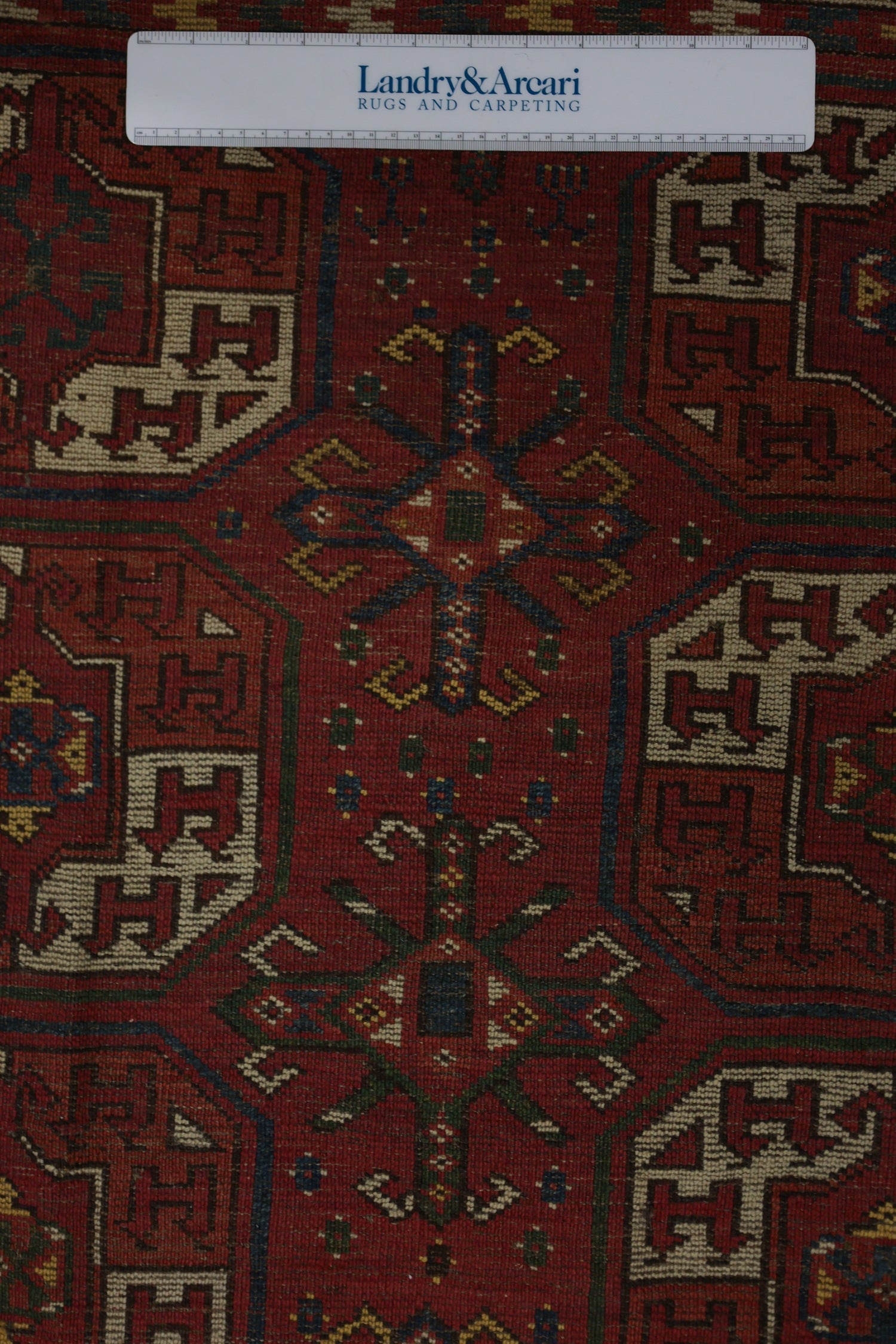 Antique Beshir Handwoven Tribal Rug, J76478