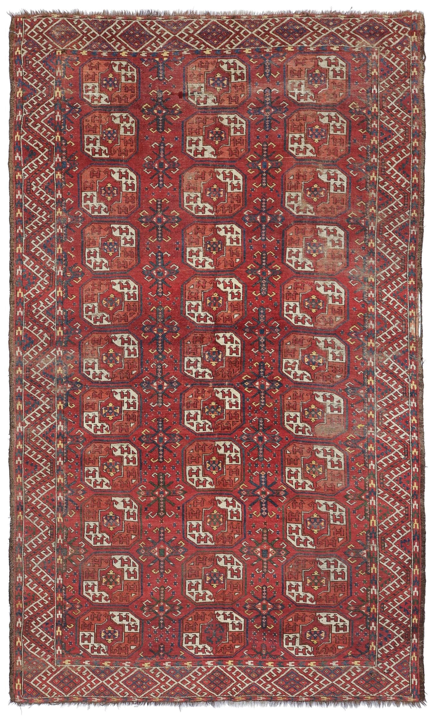 Antique Beshir Handwoven Tribal Rug