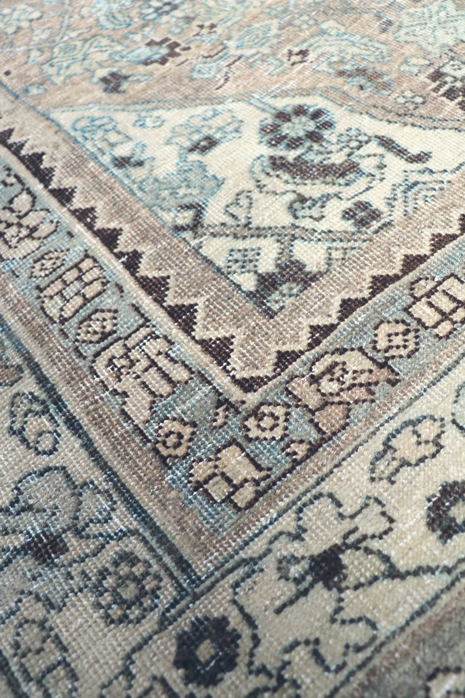 Vintage Bijar Handwoven Tribal Rug, J68982