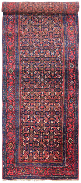 Antique Bijar Handwoven Tribal Rug