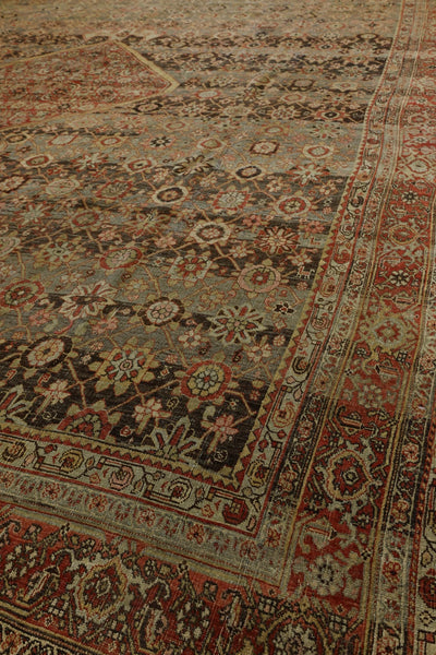 Vintage Bijar Handwoven Tribal Rug, J76519