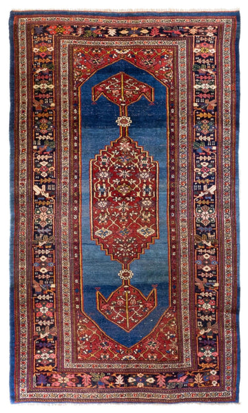 Antique Bijar Handwoven Tribal Rug
