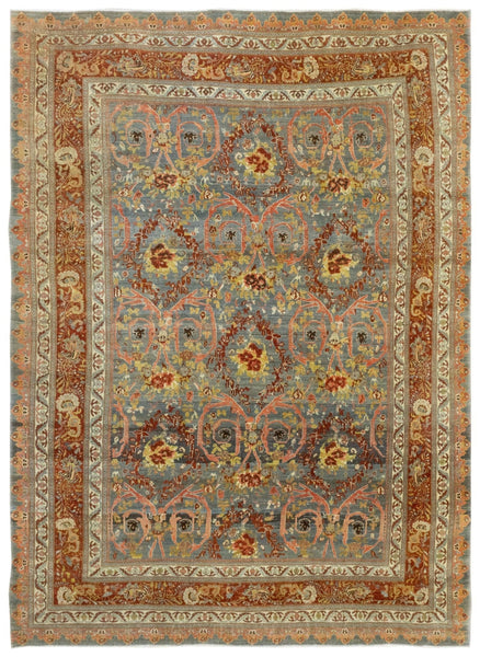 Antique Bijar Handwoven Tribal Rug