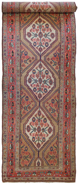 Antique Bijar Handwoven Tribal Rug