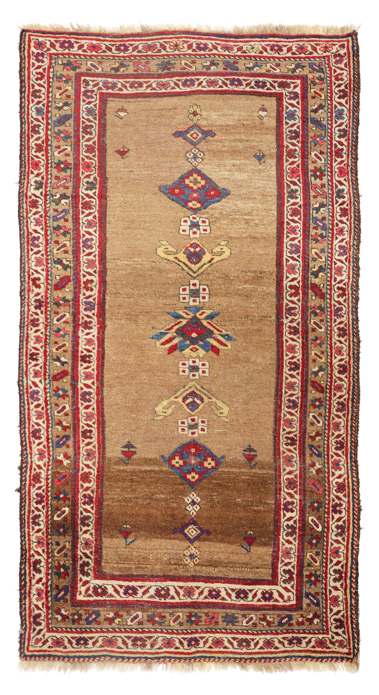 Antique Bijar Handwoven Tribal Rug