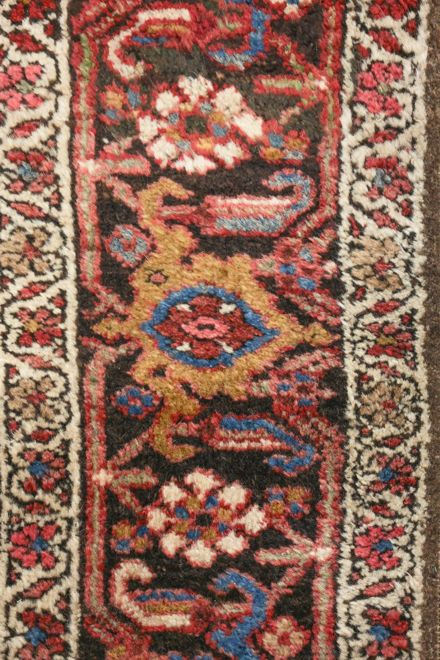 Vintage Bijar Handwoven Tribal Rug, J74270