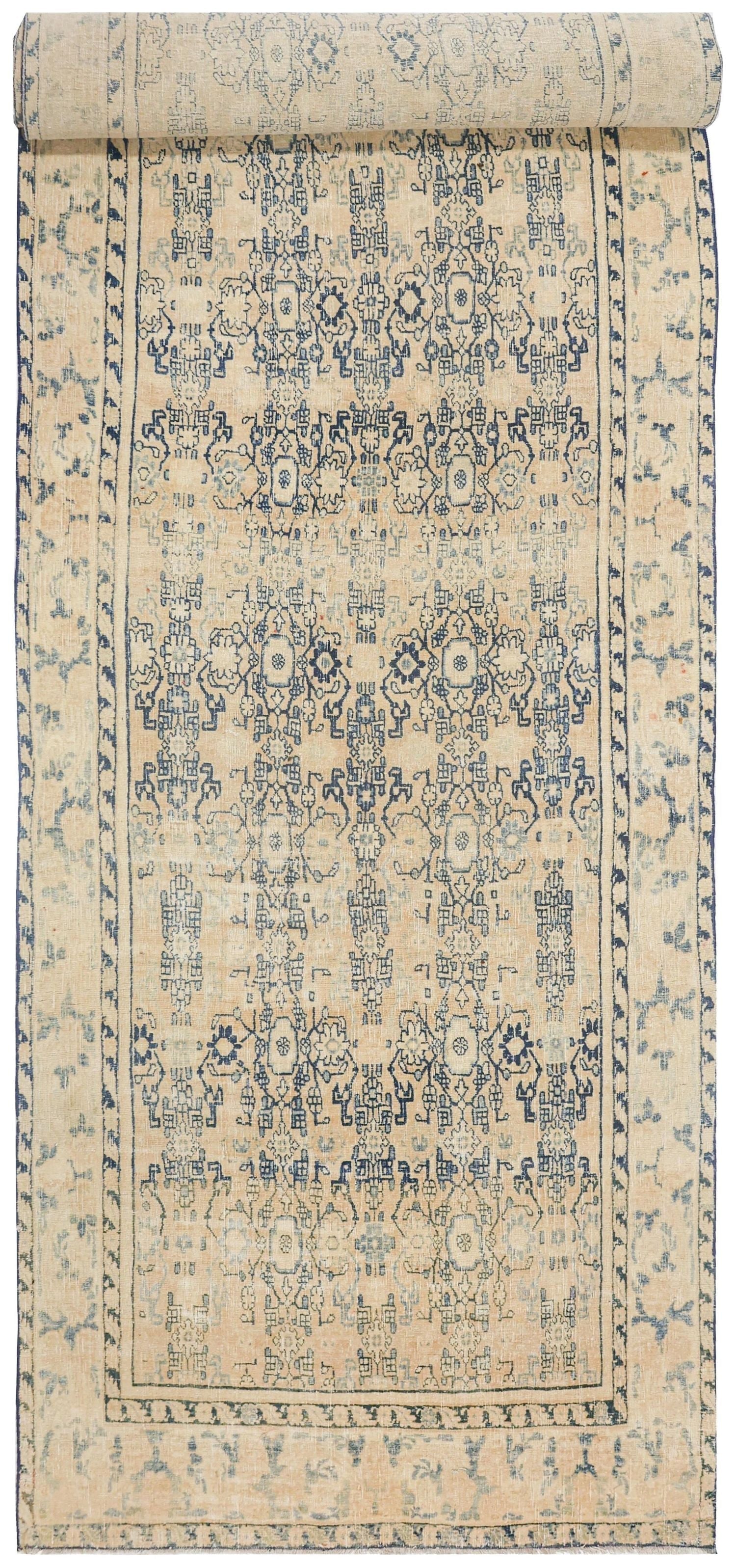 Vintage Bijar Handwoven Tribal Rug