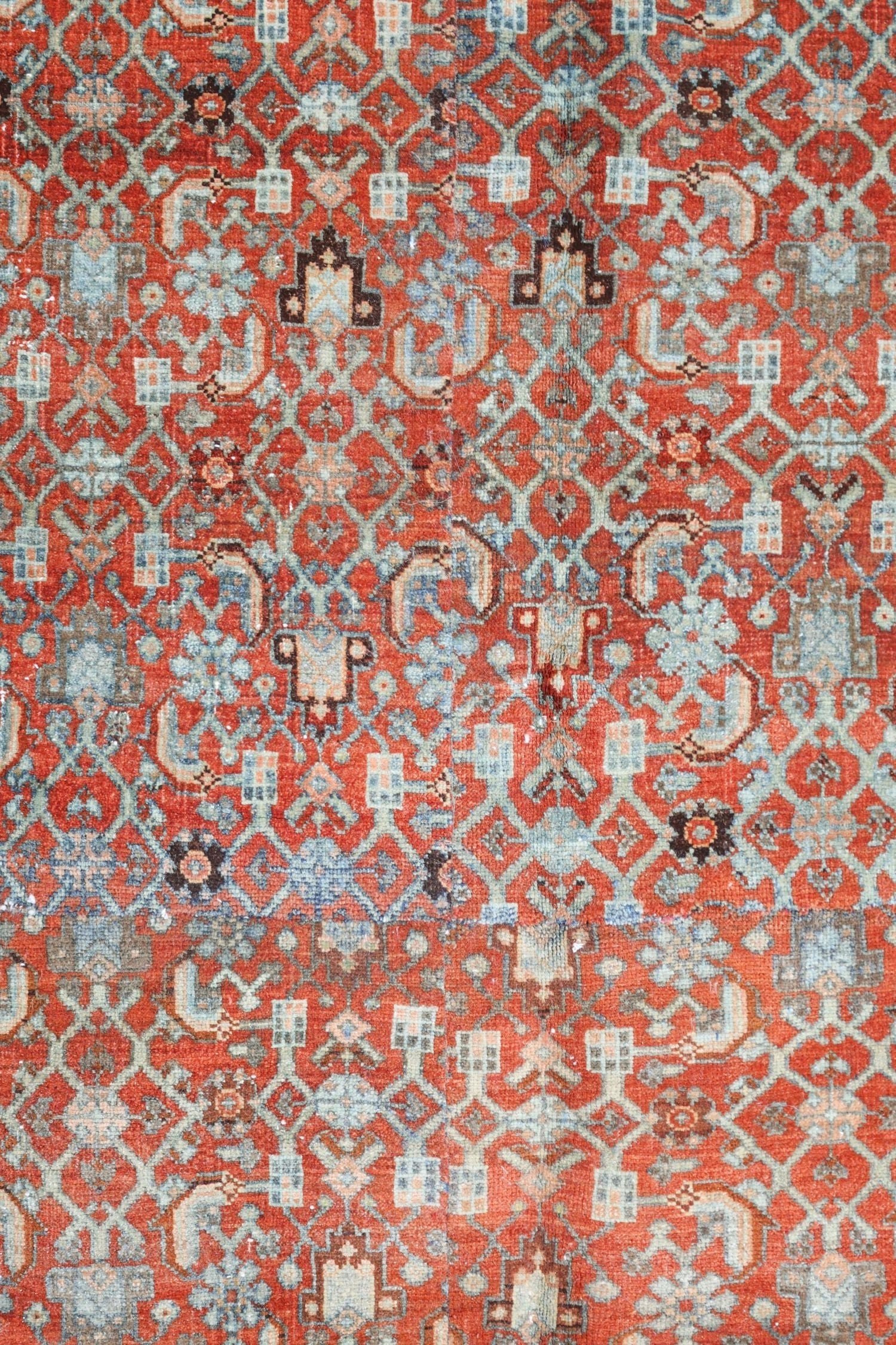 Vintage Bijar Handwoven Tribal Rug, J76520