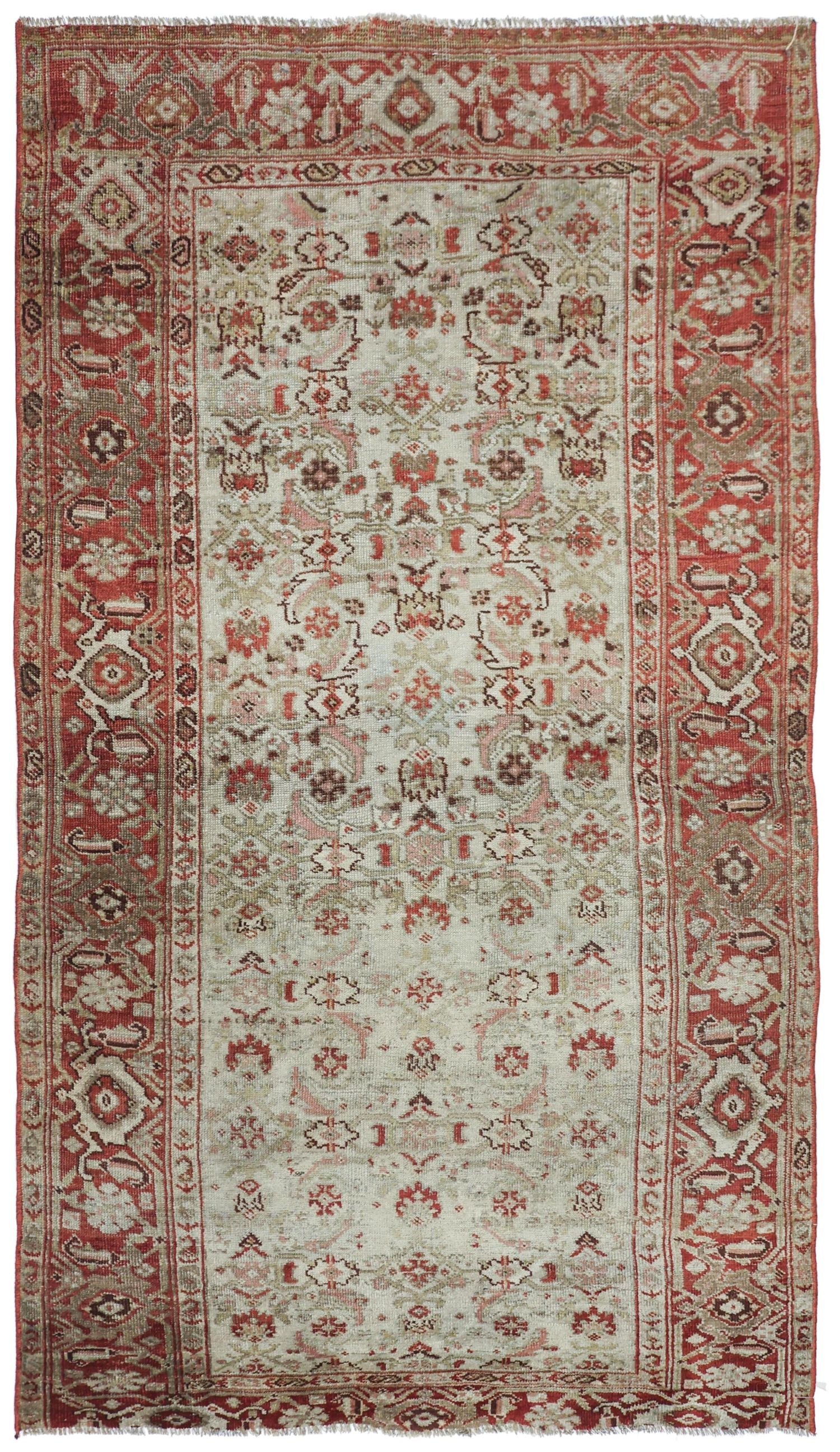 Vintage Bijar Handwoven Tribal Rug