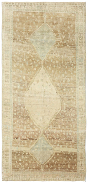 Vintage Bijar Handwoven Tribal Rug