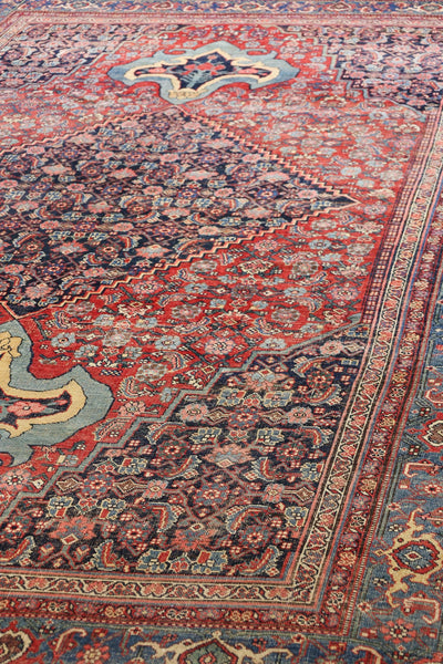 Vintage Bijar Handwoven Tribal Rug, J78041