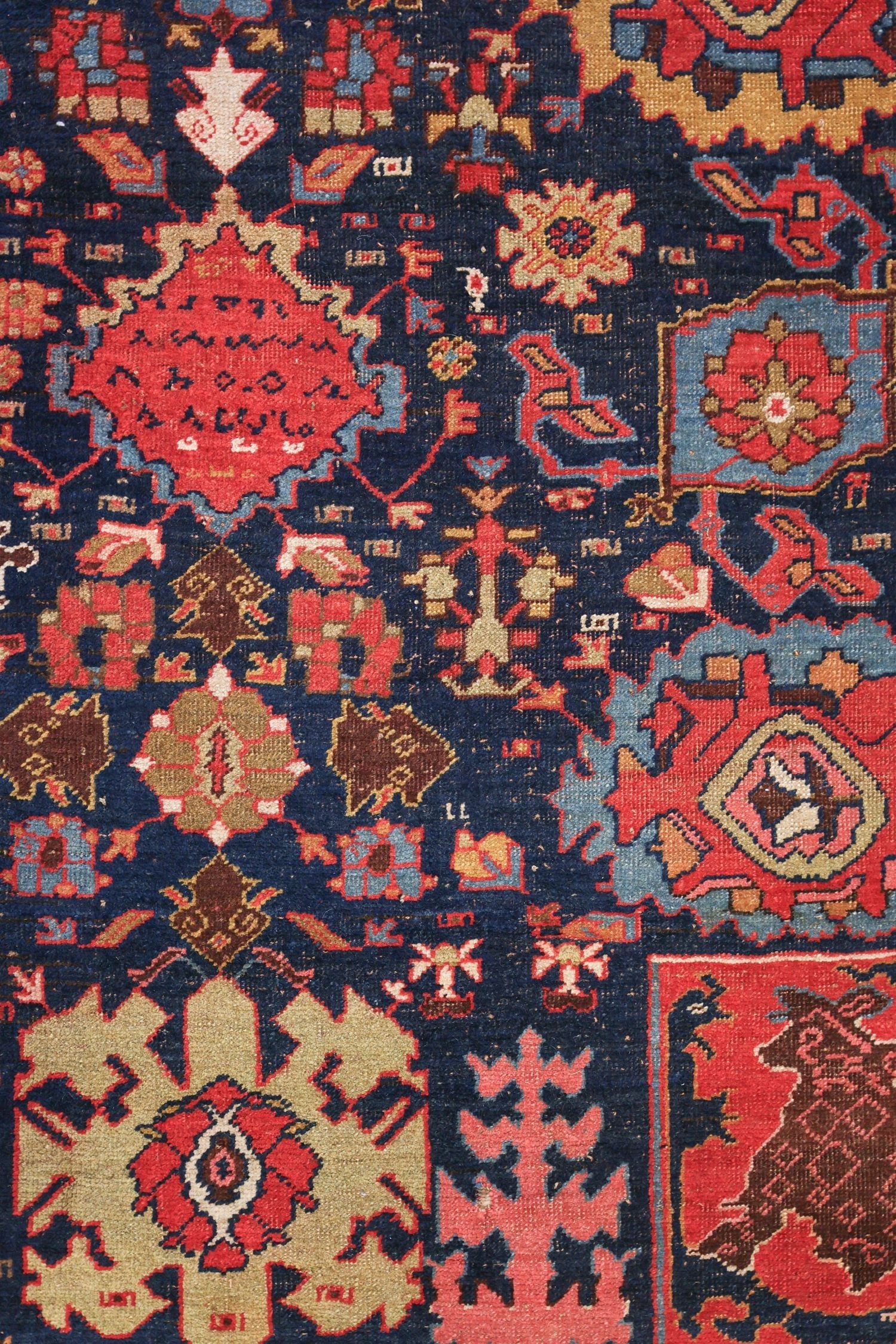 Antique Bijar Handwoven Tribal Rug, JF8681