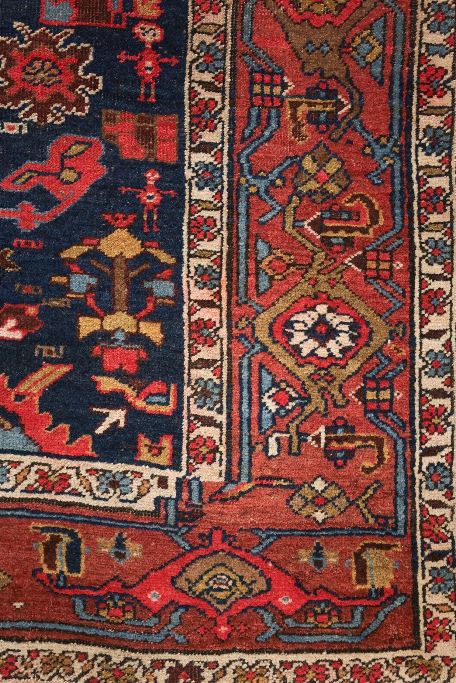 Antique Bijar Handwoven Tribal Rug, JF8681