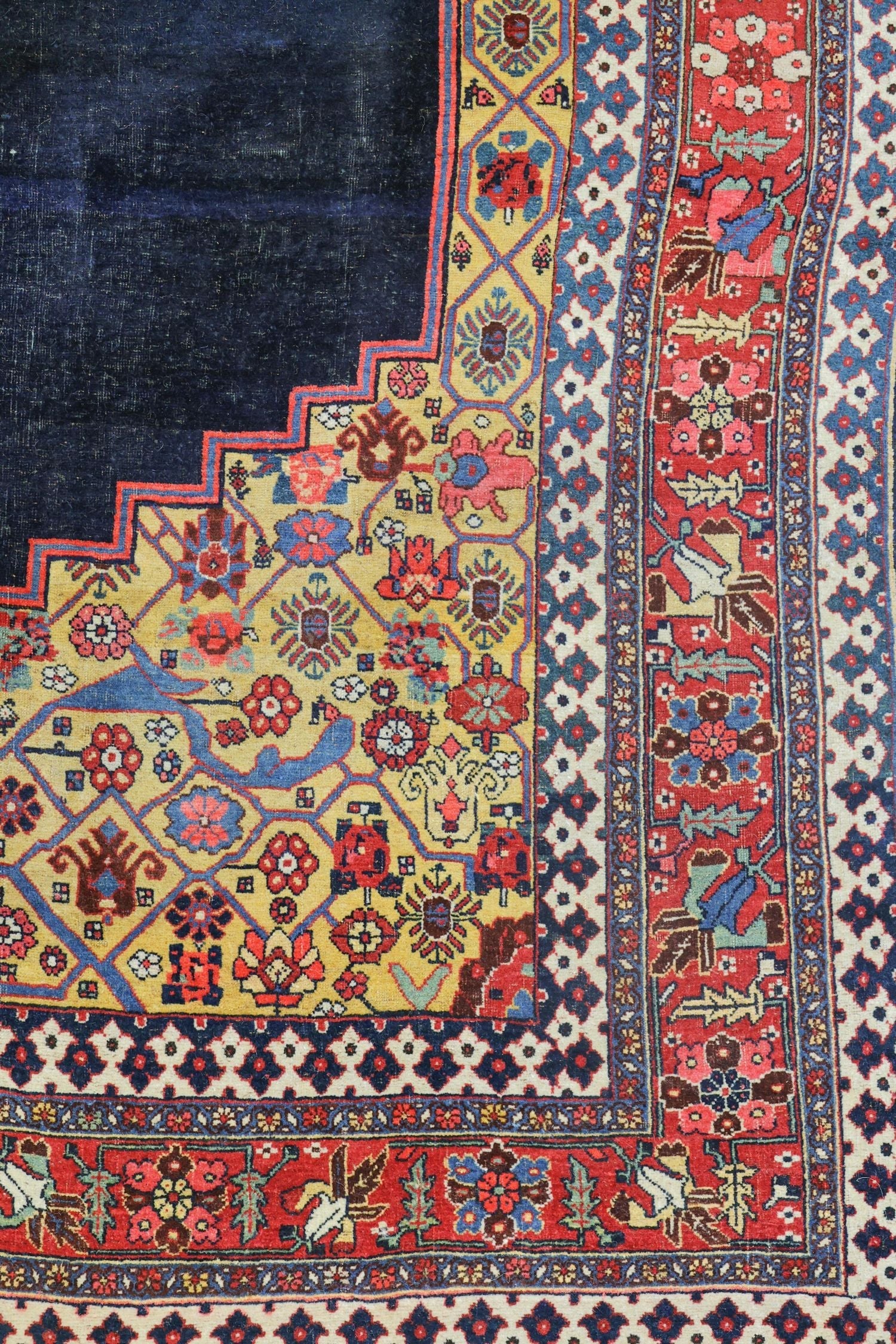 Antique Bijar Handwoven Tribal Rug, JF8732