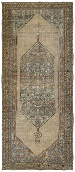 Antique Camel Hair Hamadan Handwoven Tribal Rug
