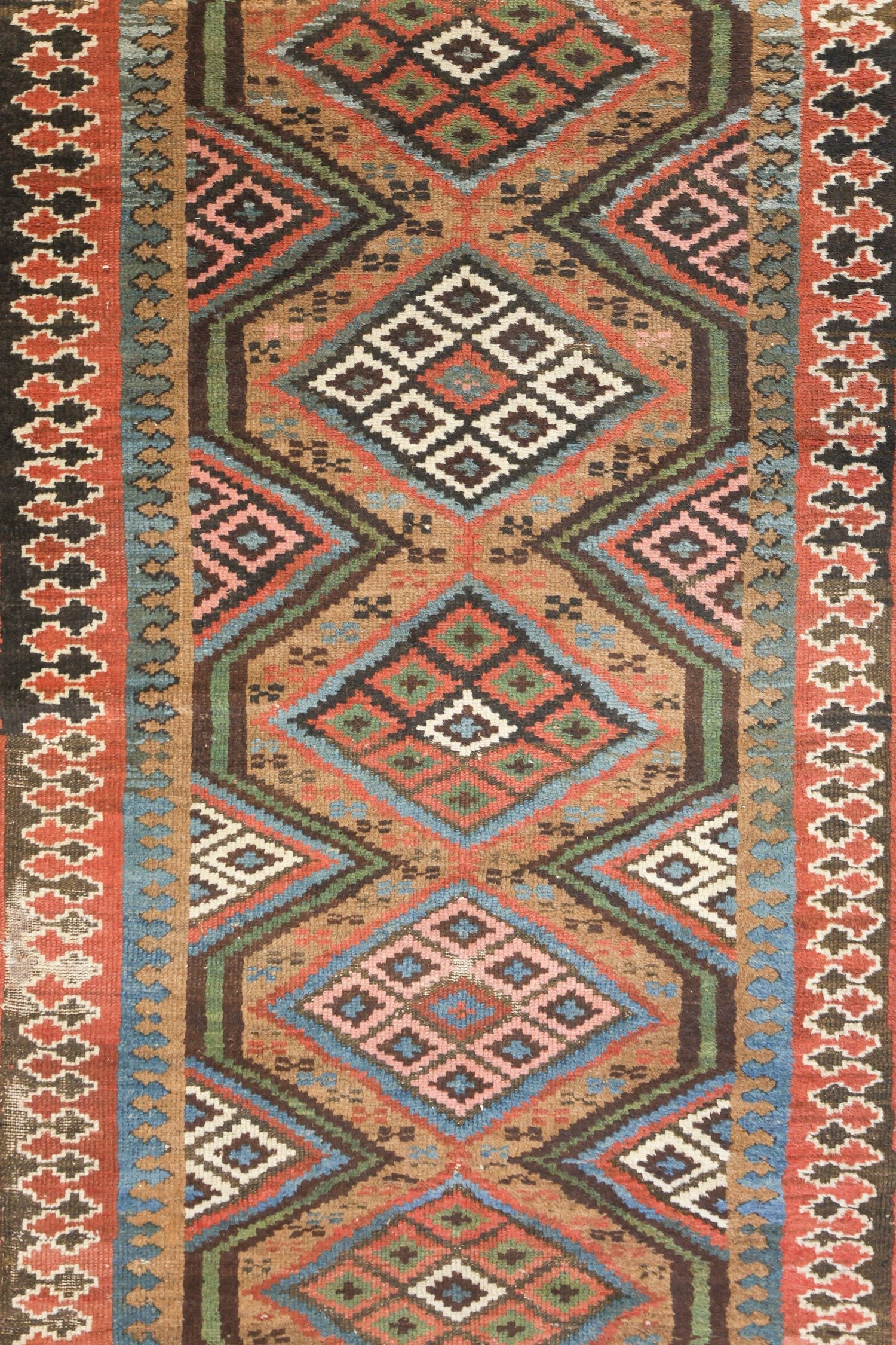 Antique Camel Hair Hamadan Handwoven Tribal Rug, J75399