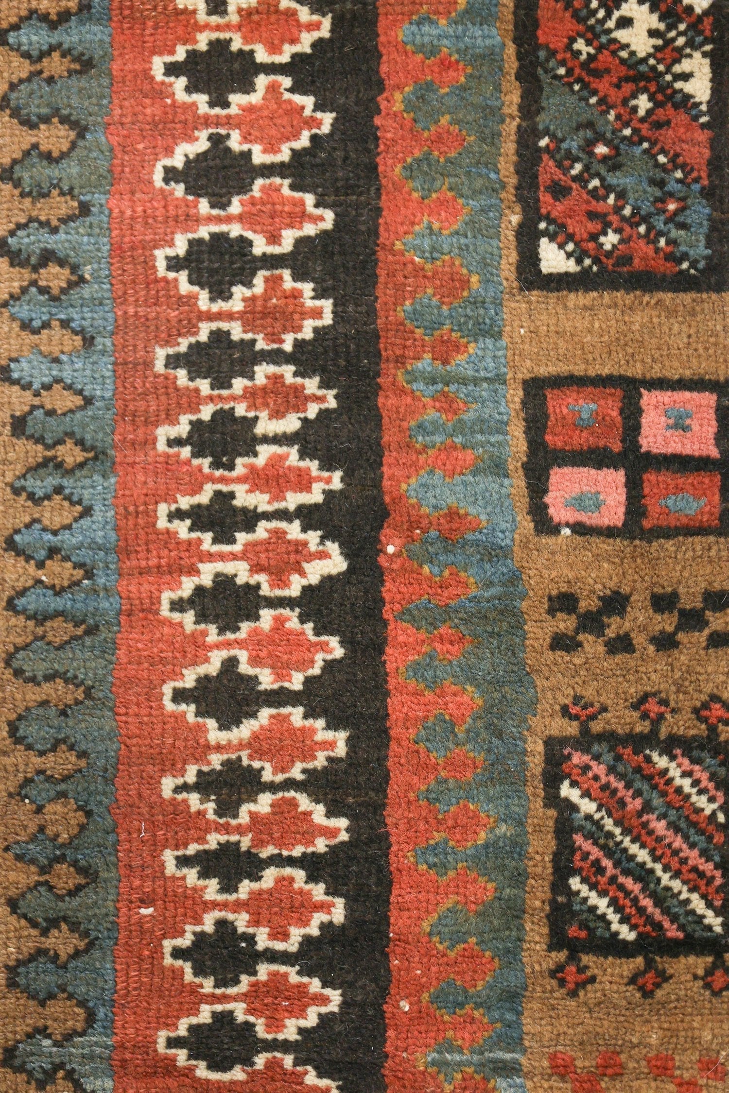 Antique Camel Hair Hamadan Handwoven Tribal Rug, J75399