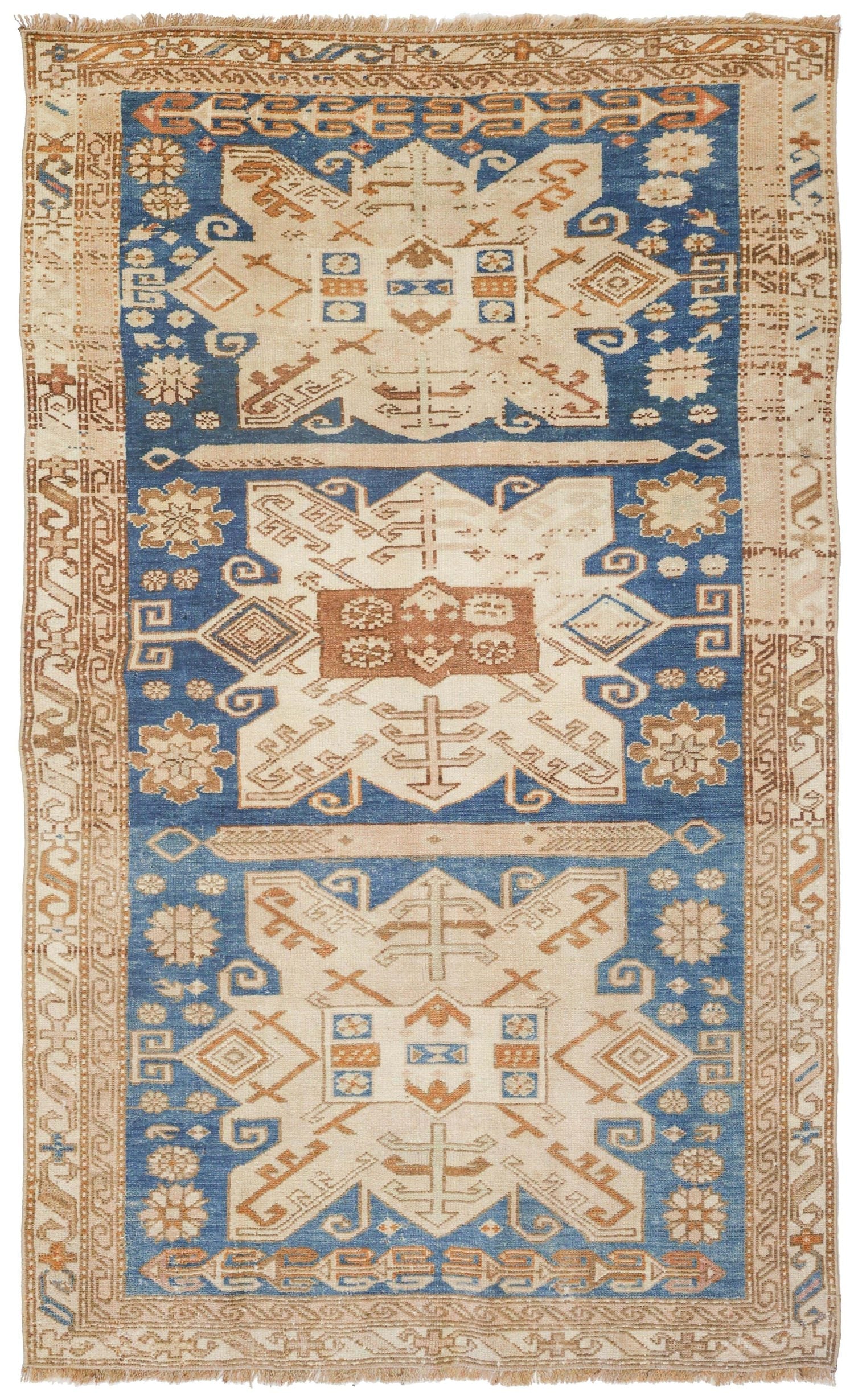 Vintage Dagastan Handwoven Tribal Rug