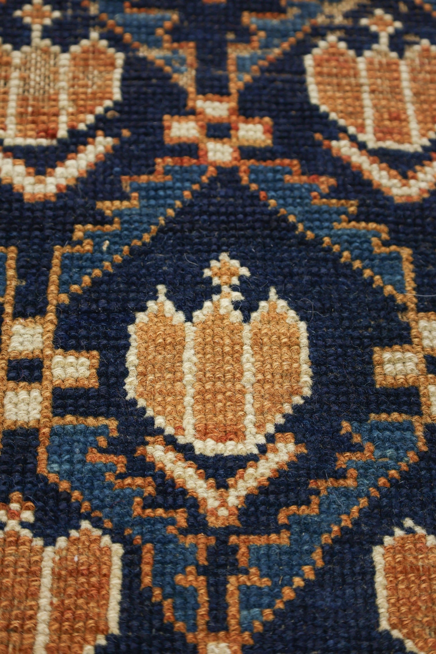 Vintage Derband Handwoven Tribal Rug, J70423