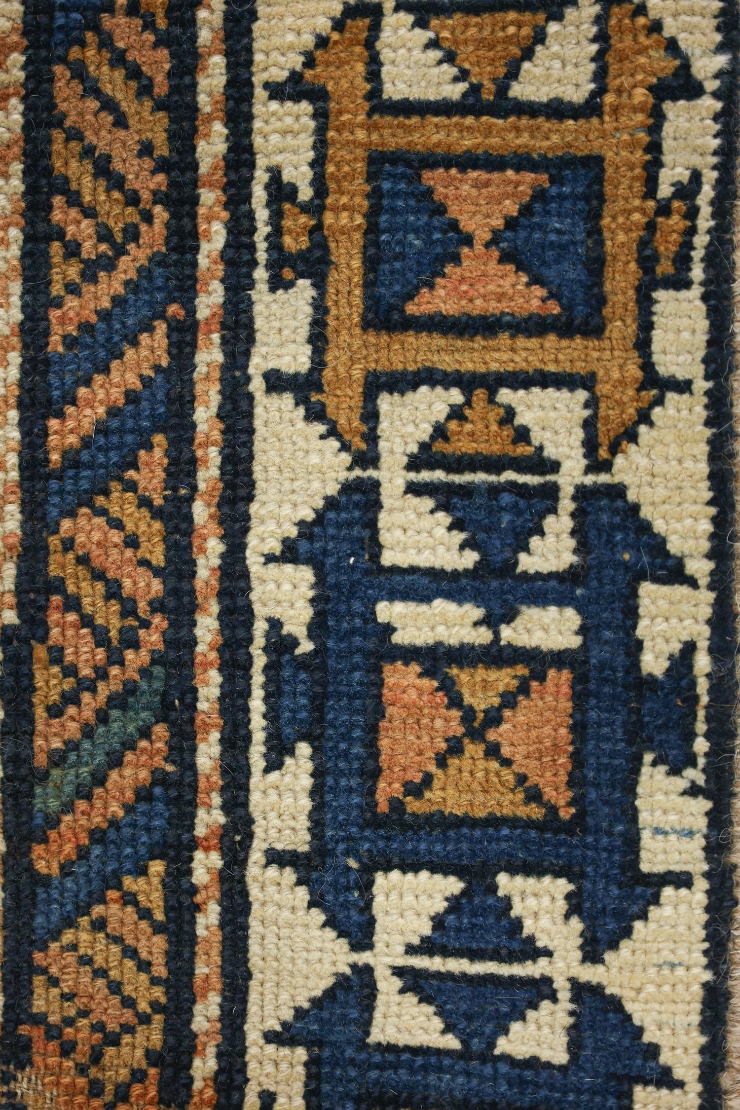 Vintage Derband Handwoven Tribal Rug, J70423