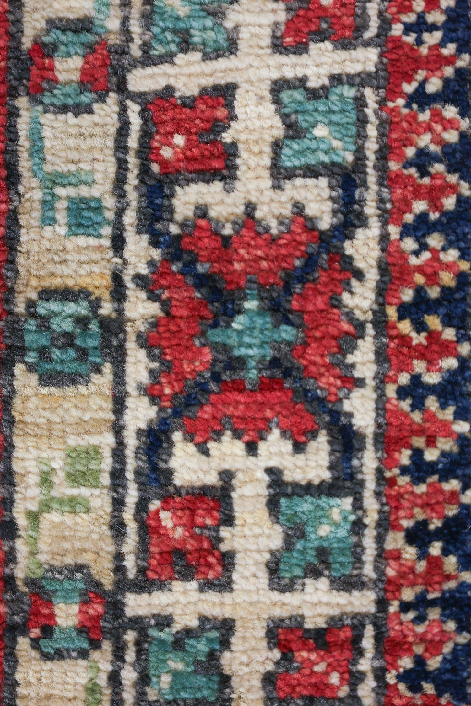 Antique Eagle Kazak Handwoven Tribal Rug, J74716