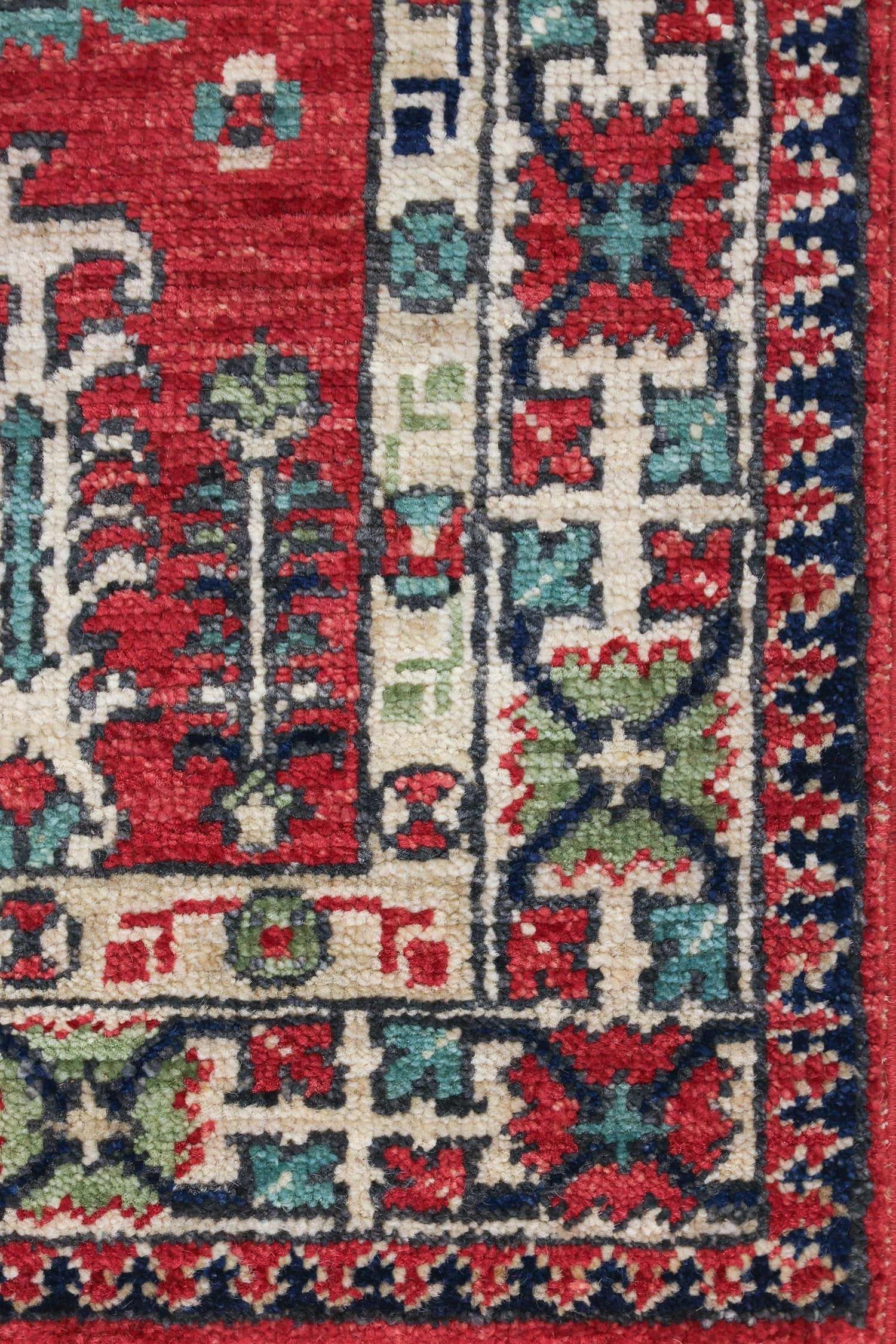 Antique Eagle Kazak Handwoven Tribal Rug, J74716