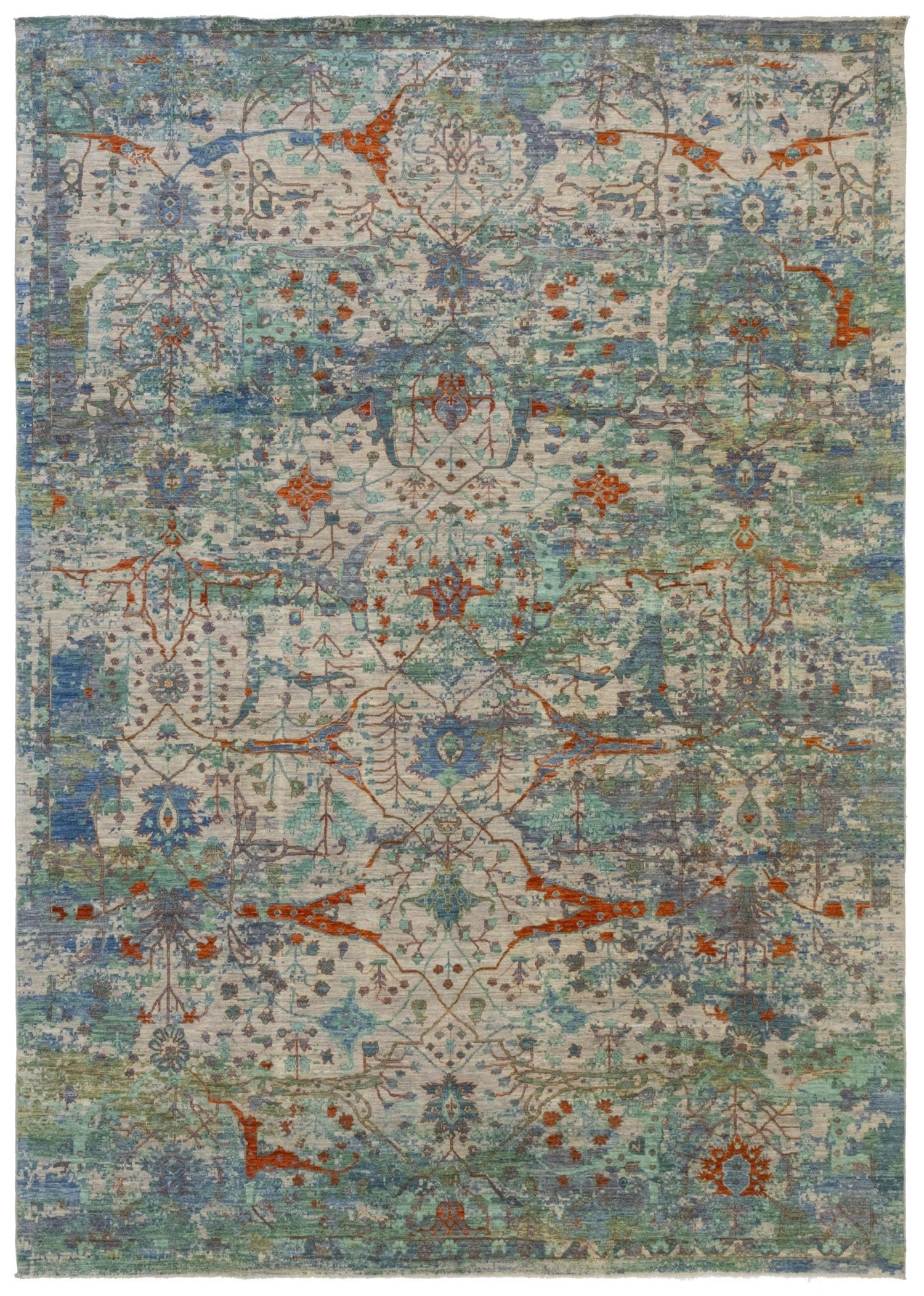 Erased Arabesque Handwoven Tribal Rug