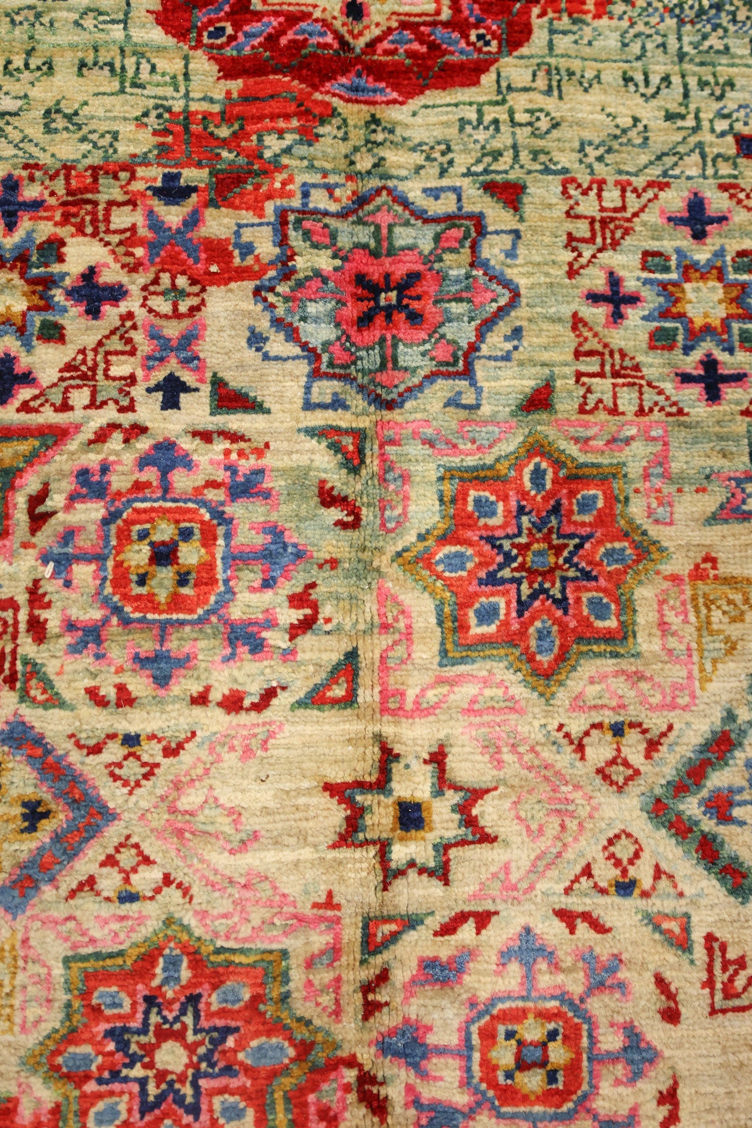 Erased Mamluk Handwoven Tribal Rug, J76961