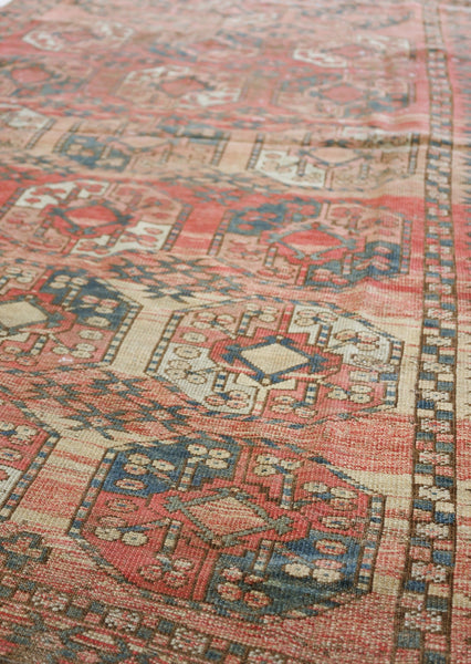 Vintage Ersari Handwoven Tribal Rug, J73106