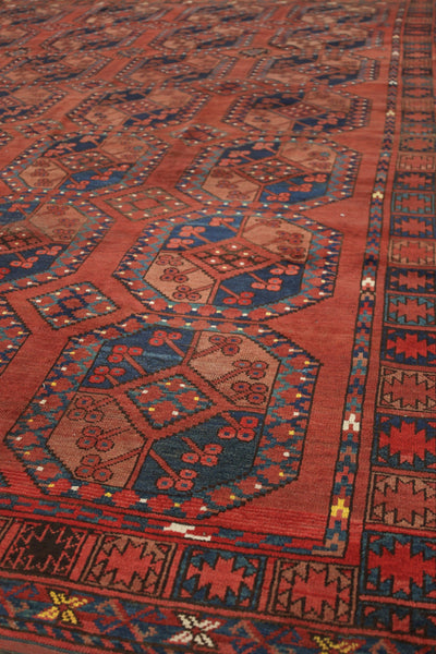 Antique Ersari Handwoven Tribal Rug, J76468