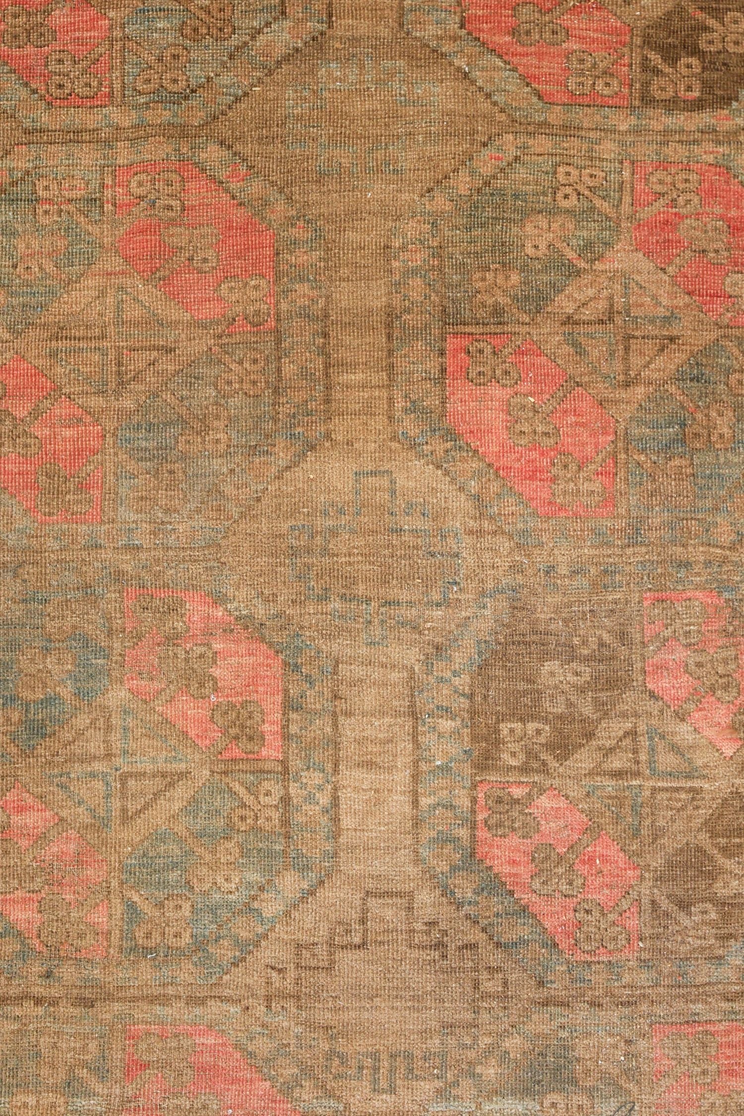 Vintage Ersari Handwoven Tribal Rug, J73170